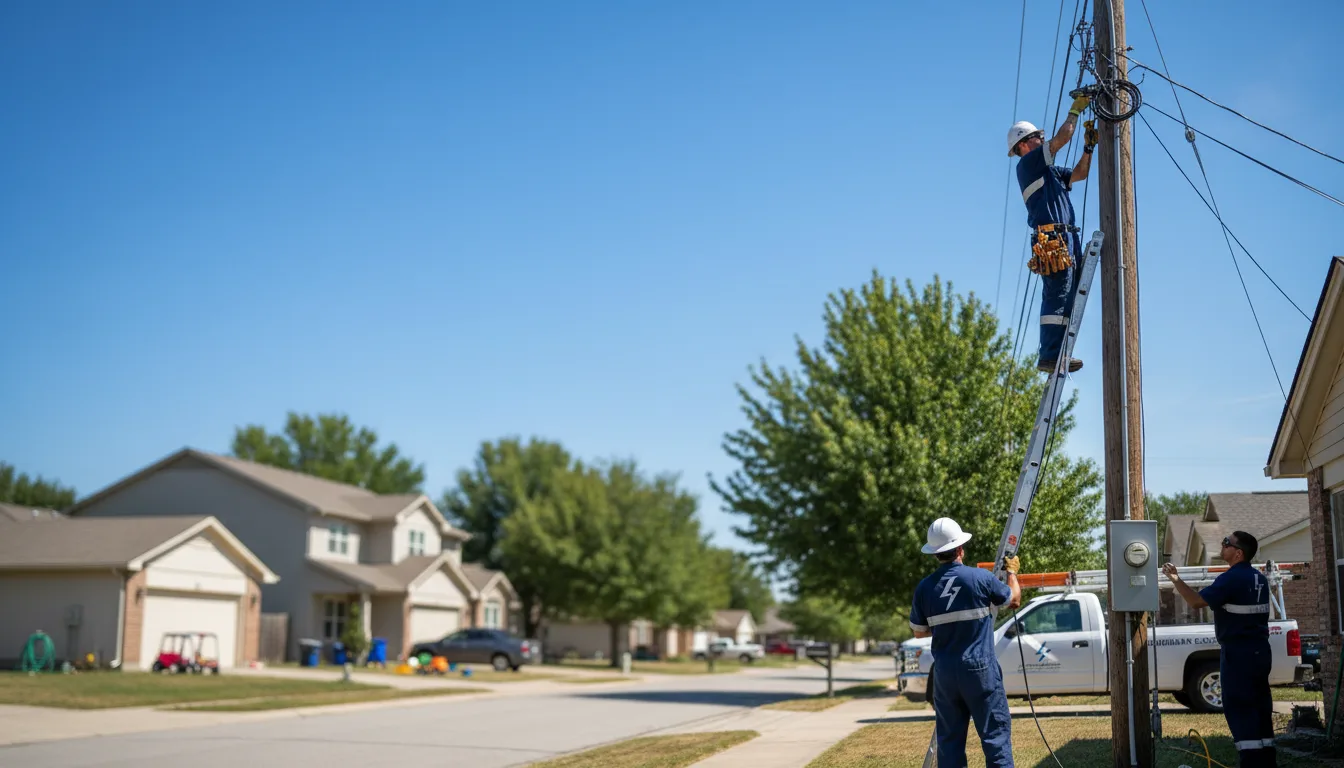 Residential electrician providing installation services in West Fork, AR